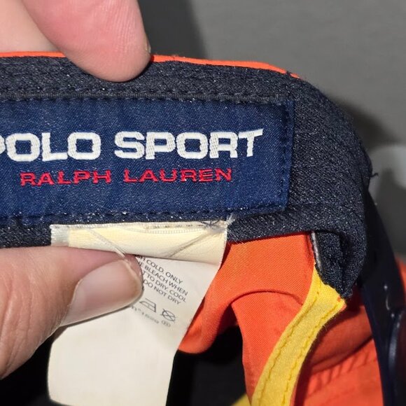 Polo Sport Nylon Hat - Bright Orange / Blue / Green  PRL Hat.   Ralph Lauren - Picture 2 of 8